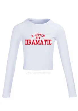 A Little Bit Dramatic Long Sleeve Crop Top Cherrykitten