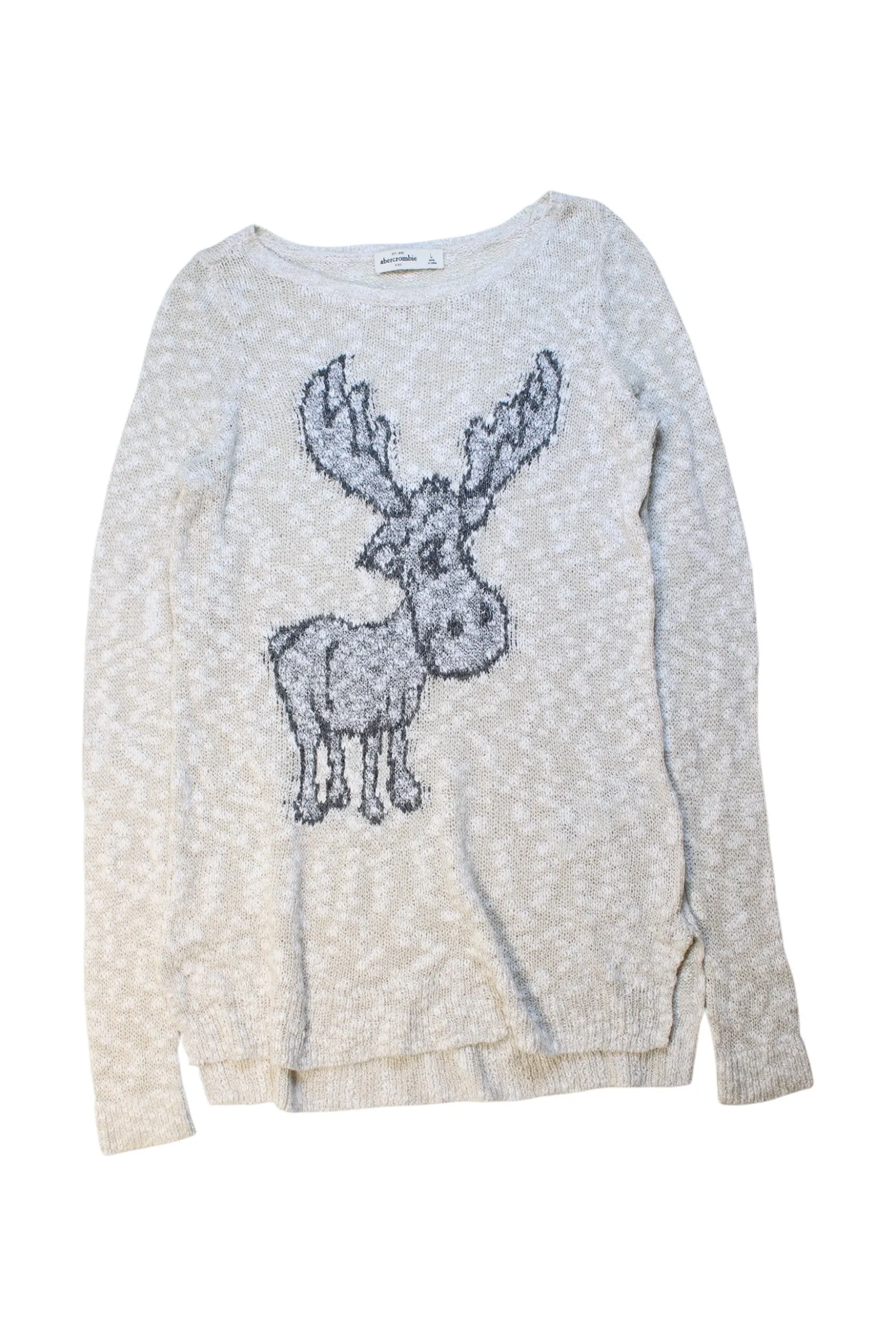 Abercrombie & Fitch Long Sleeve Moose Sweater 12Y