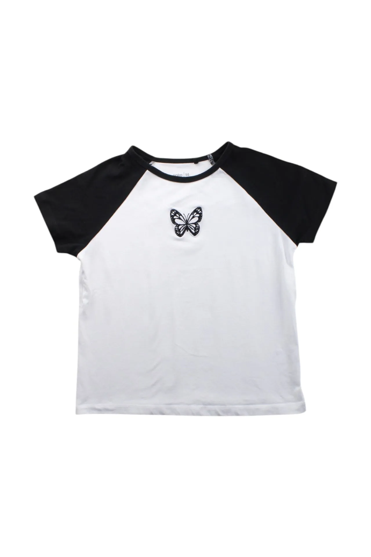 Anko Butterfly Short Sleeve T-Shirt 14Y