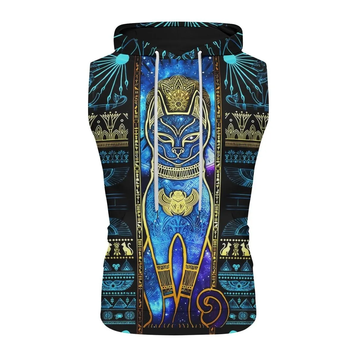 Bastet Galaxy Sleeveless Pullover & Zip Hoodie