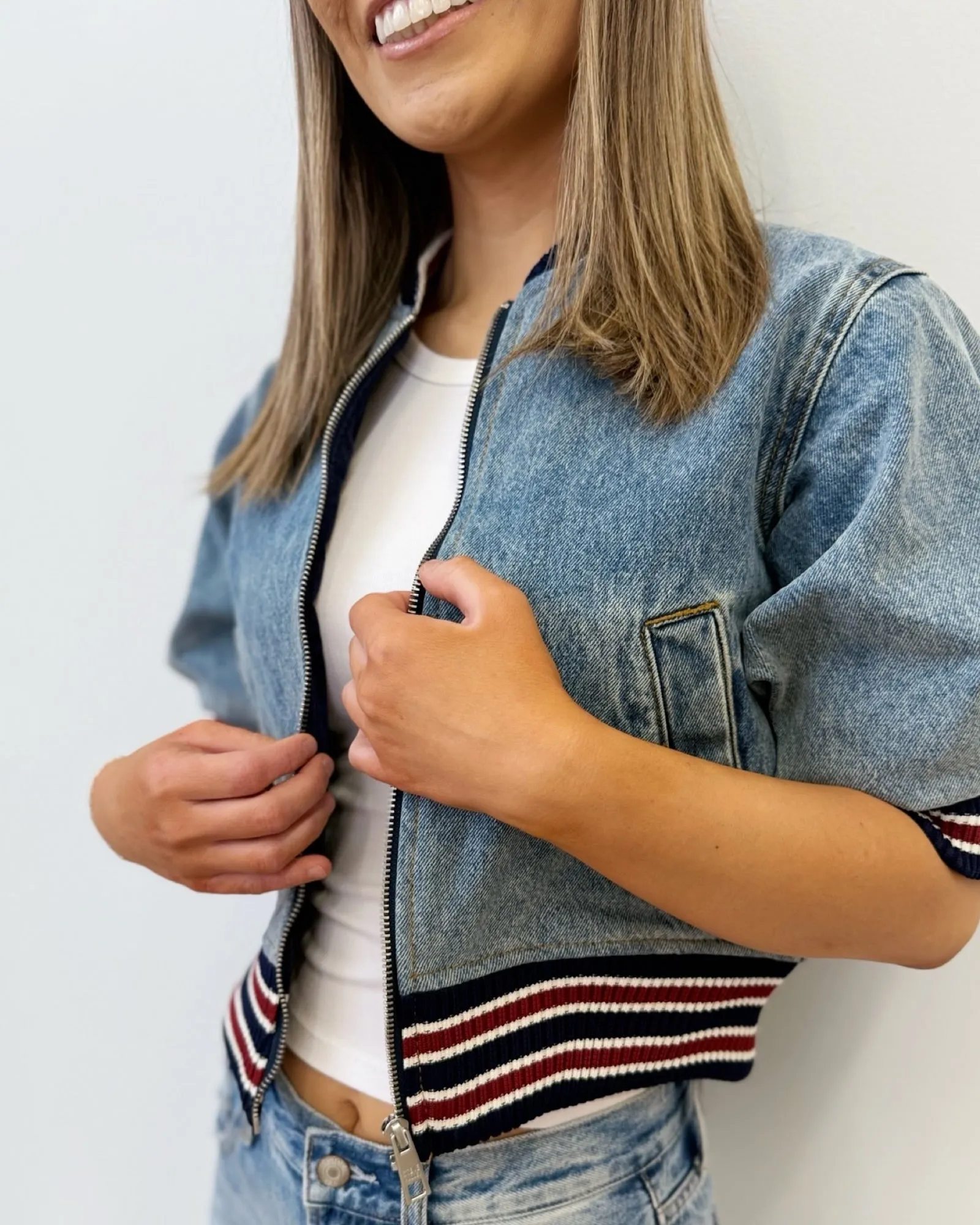 Chloe Denim Bomber
