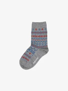 Fairisle Merino Wool Kids Socks