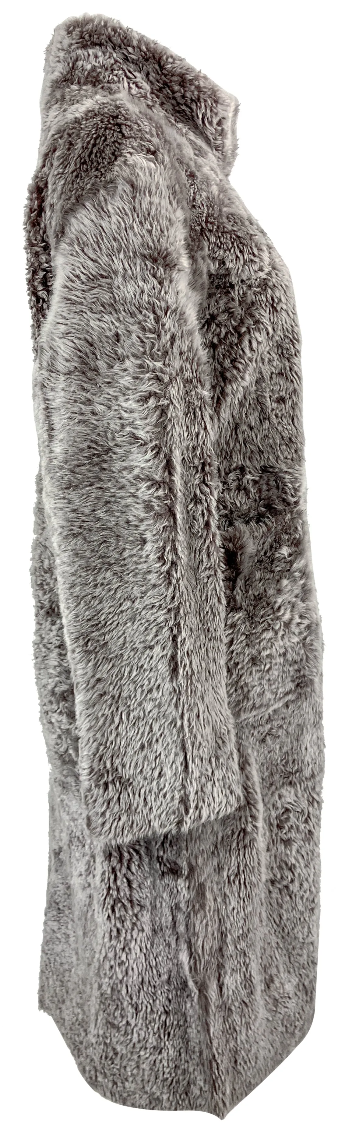 Grenn Pilot Reversible Fur Coat in Ash