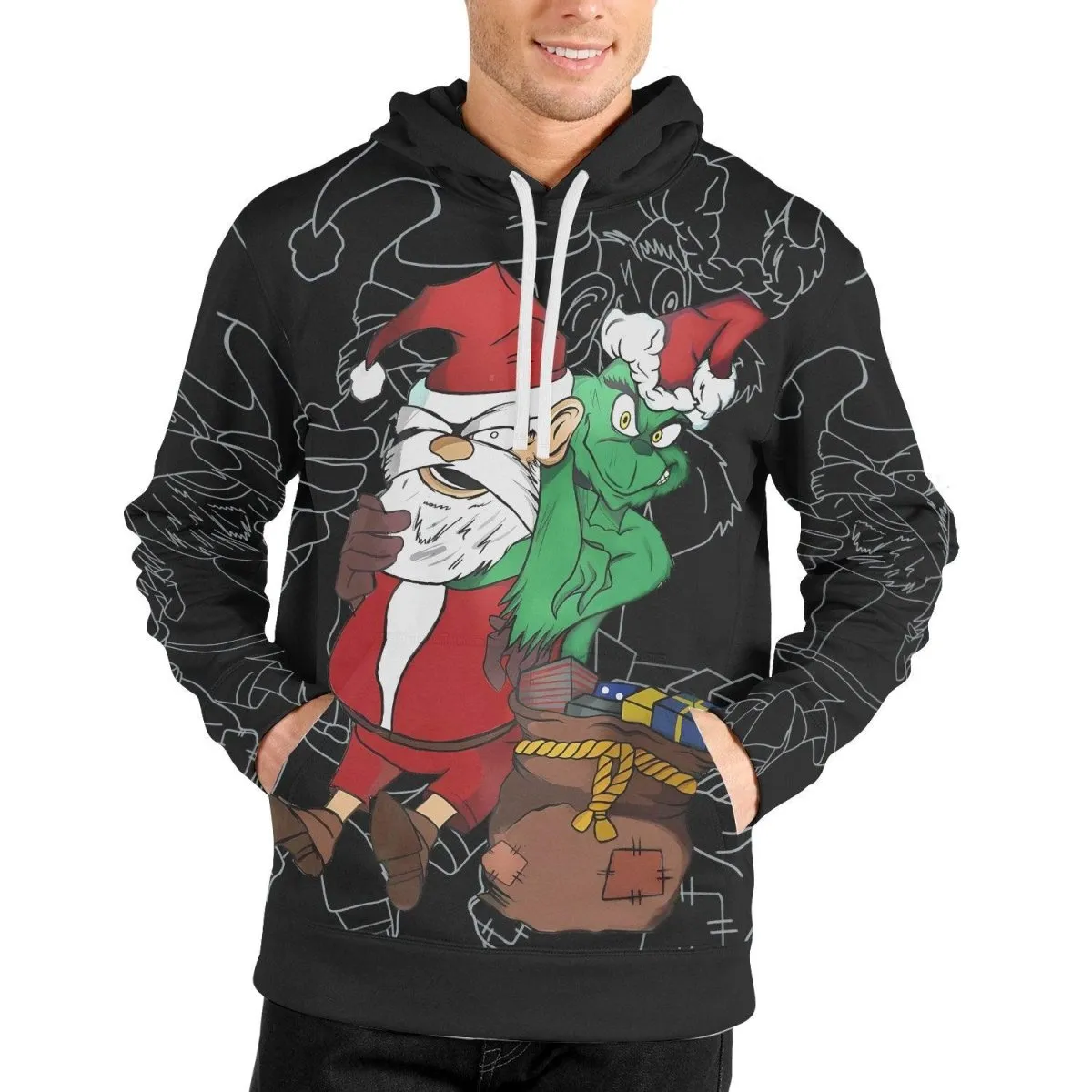 Grinch Christmas Pullover & Zip Hoodie