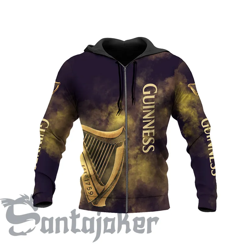 Guinness Colorful Smoke Hoodie & Zip Hoodie