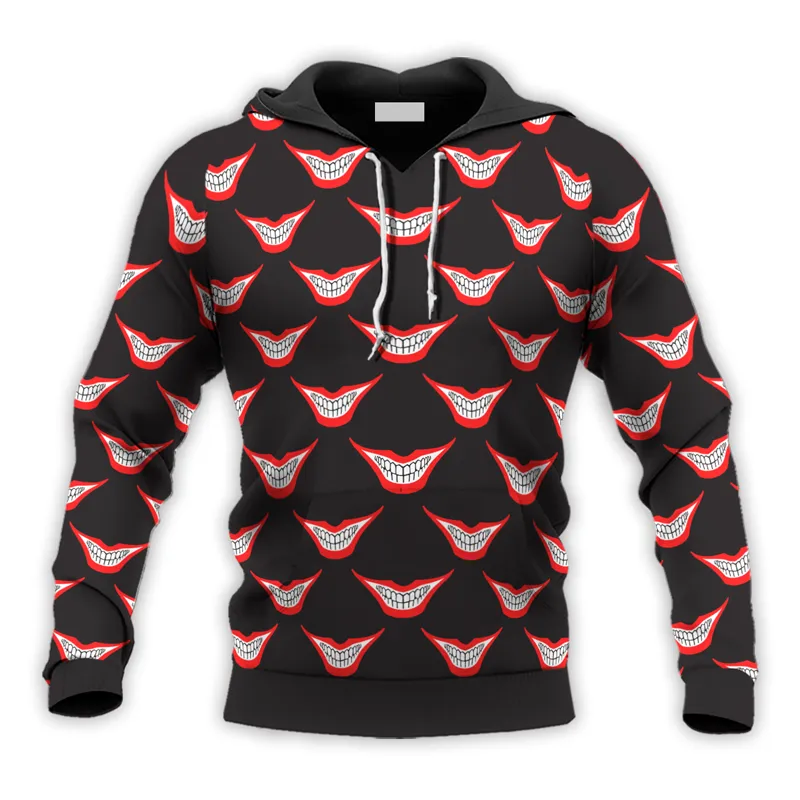Joker Red Smile Hoodie & Zip Hoodie
