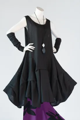 Manifold Dress in Black Roma