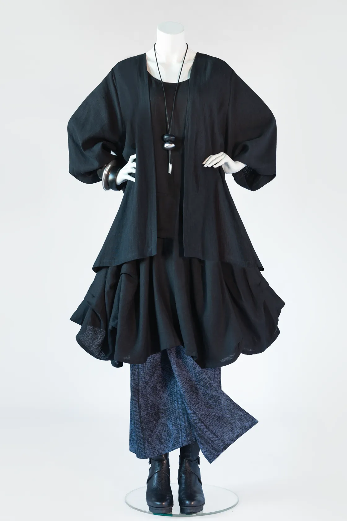 Manifold Dress in Black Roma