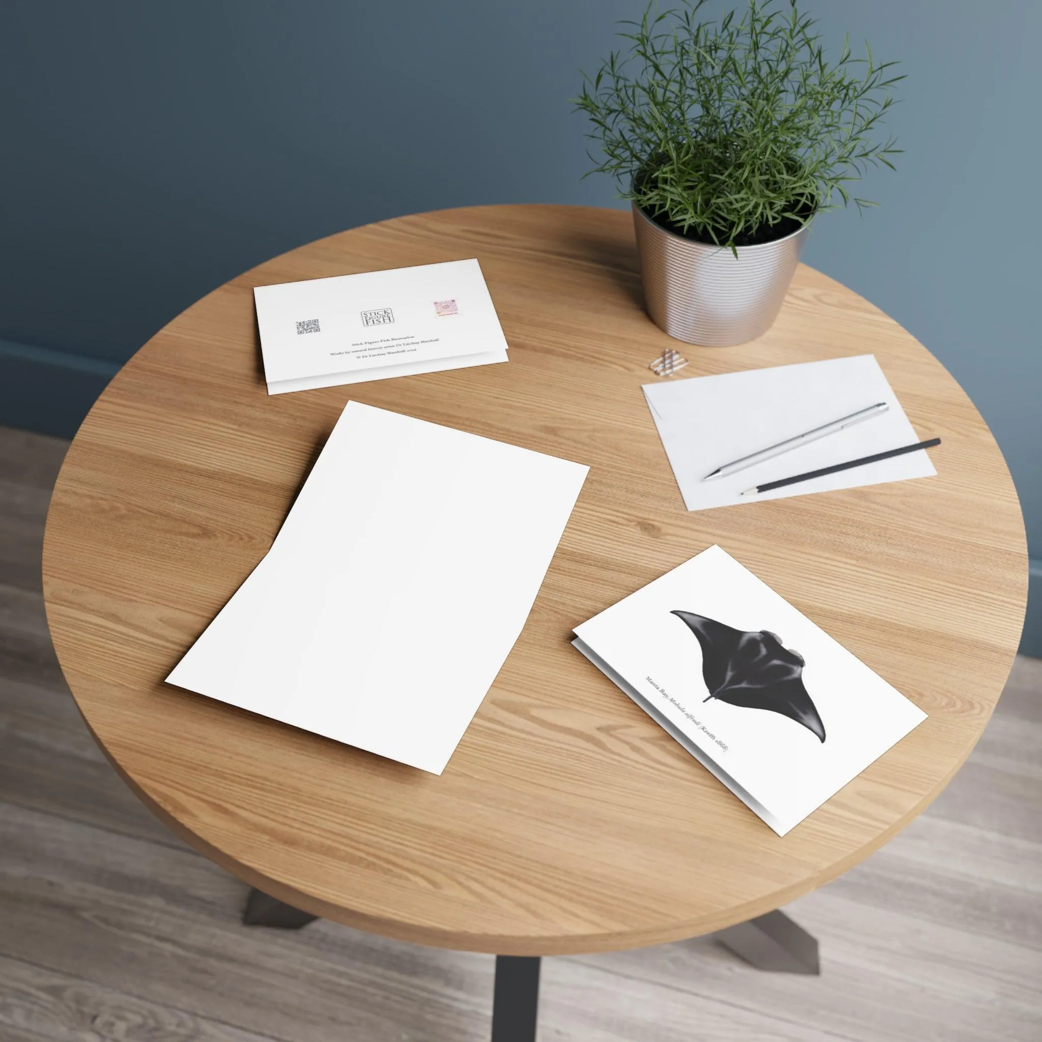 Manta Ray Greeting Card