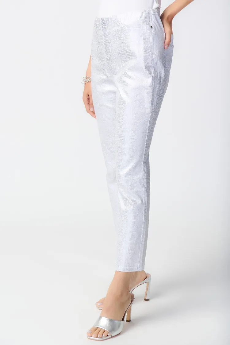 Metallic Animal Print Pants