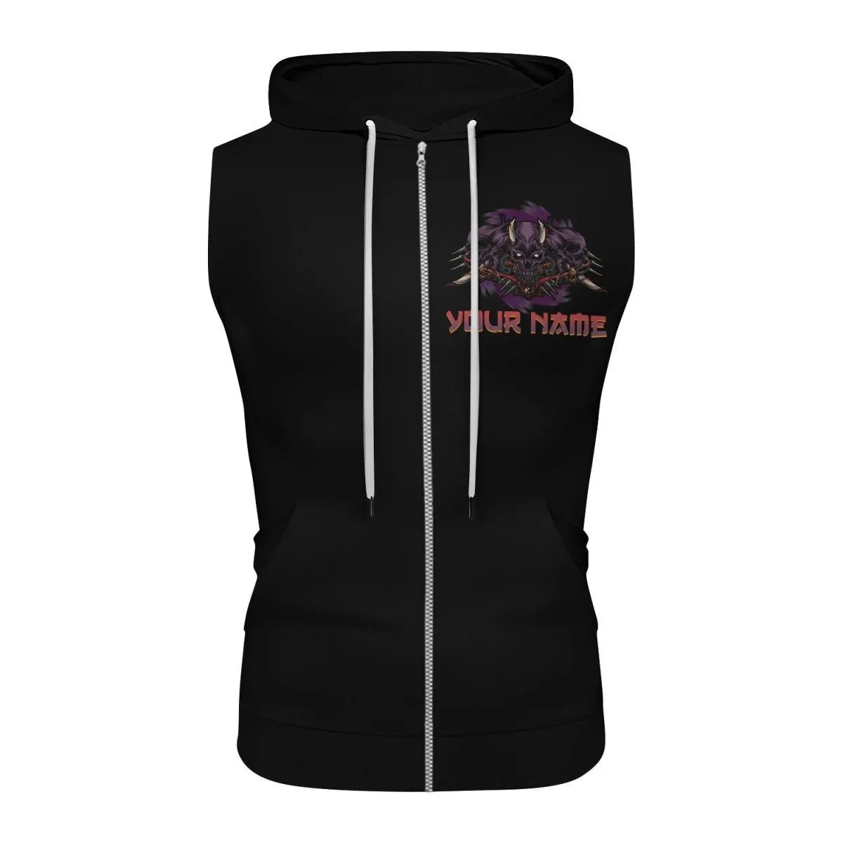 Personlized Deadly Shogun Sleeveless Pullover & Zip Hoodie