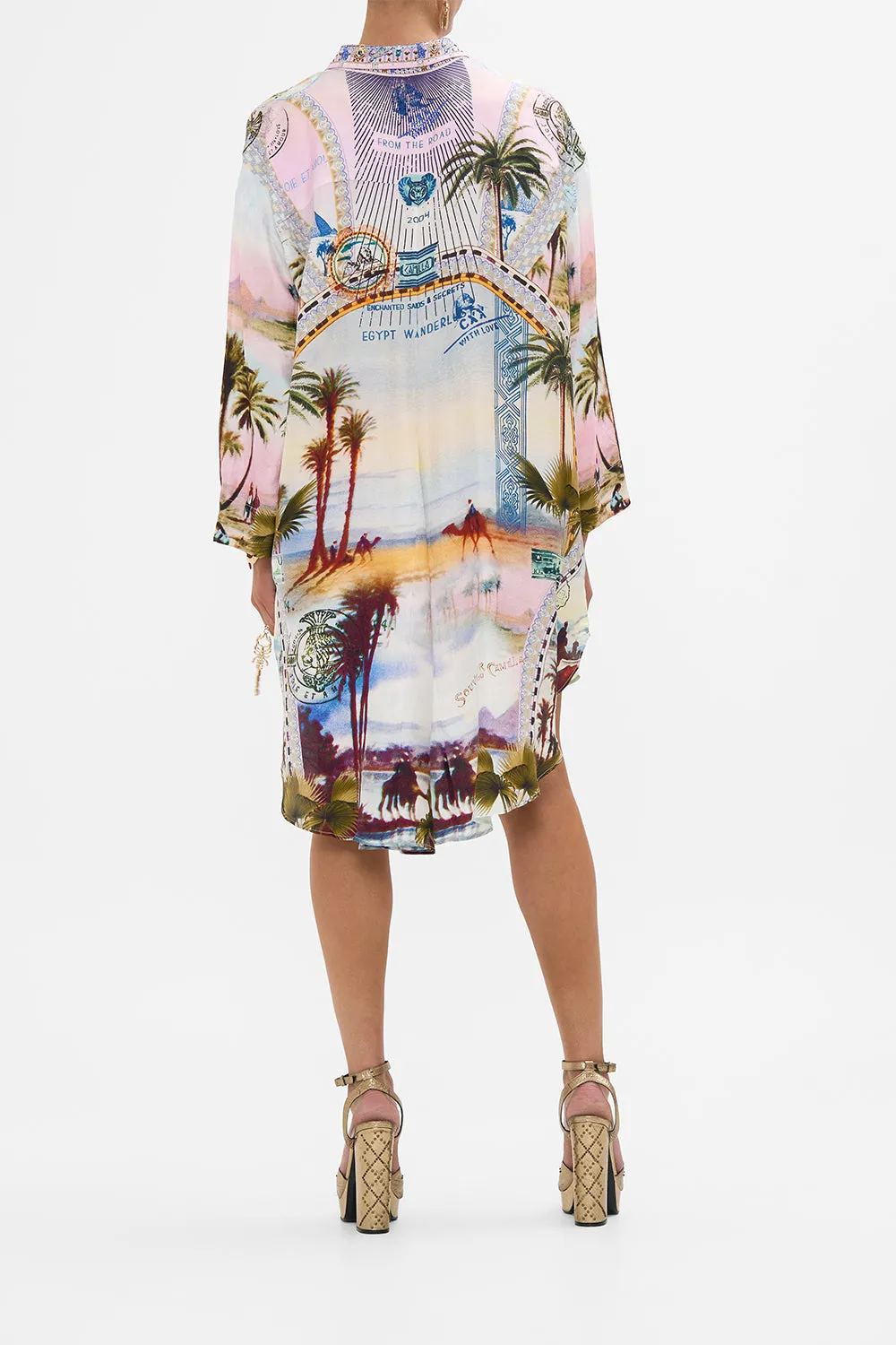 RELAXED HIGH LOW SHIRT DRESS CALL ME IN CAIRO