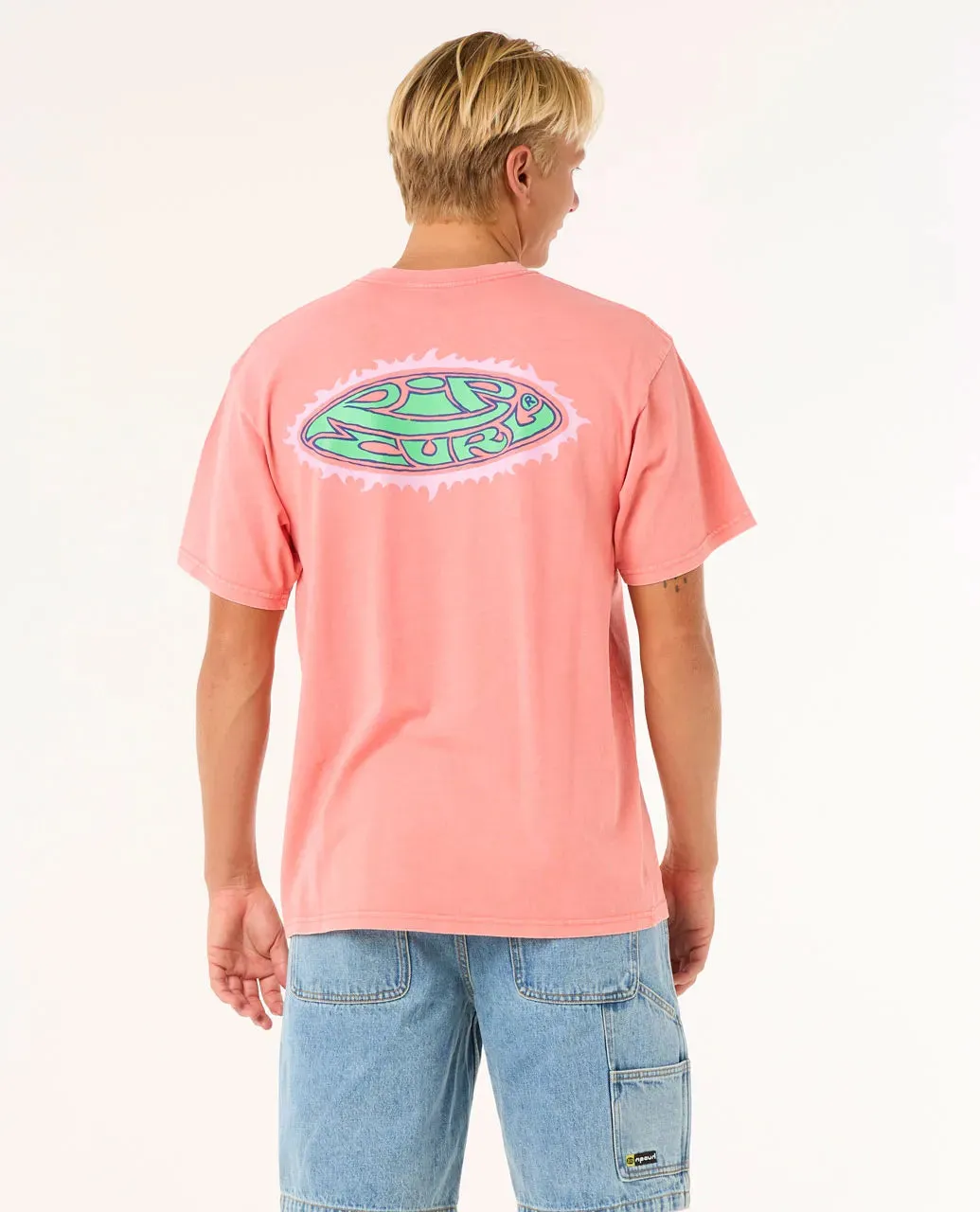 Rip Curl Men's Raw Energy Sloth T-shirt Watermelon 0O2MTE-3156