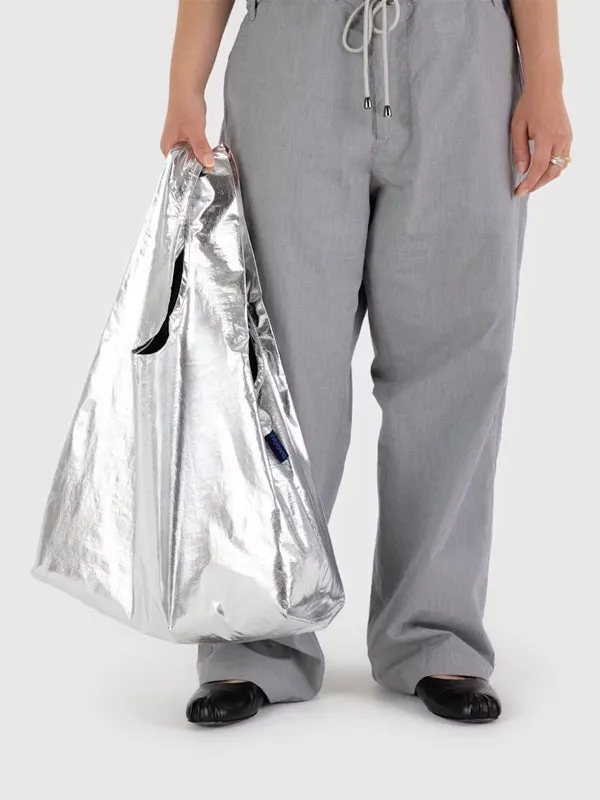 Standard Baggu: Metallic Silver