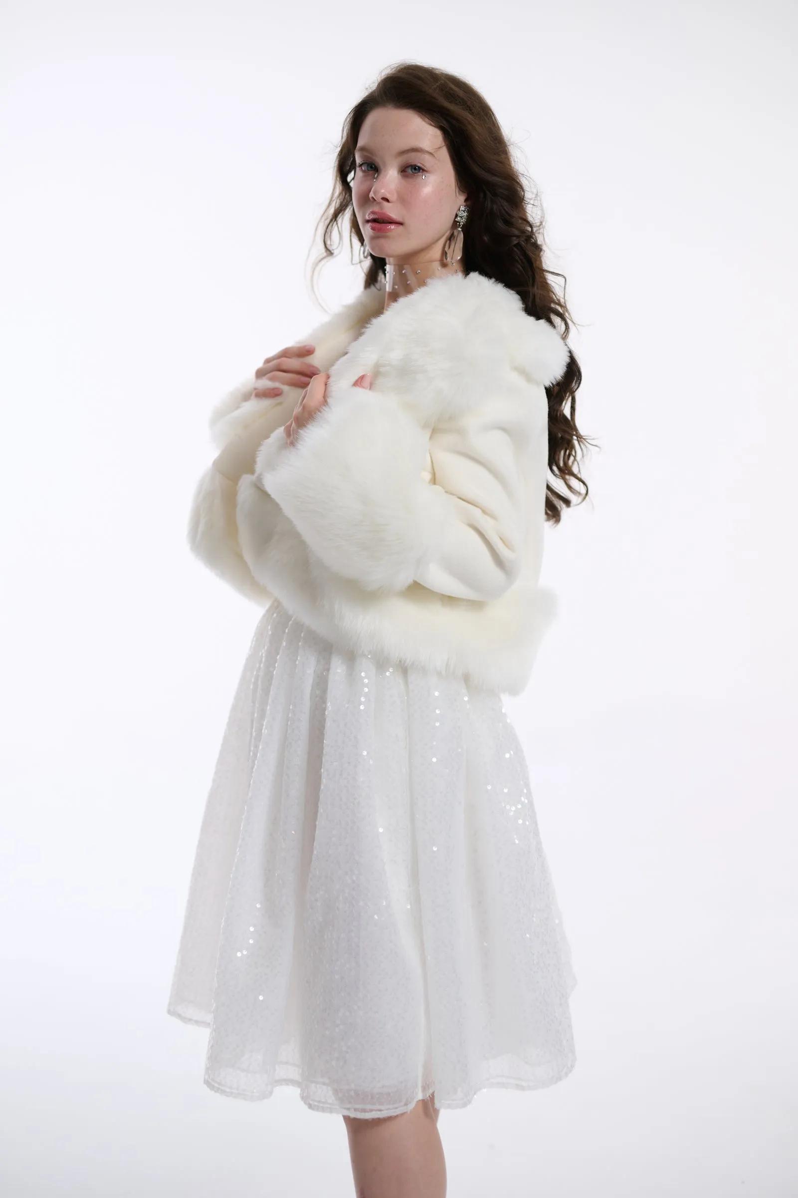 The Ivory Cropped Groupie Jacket