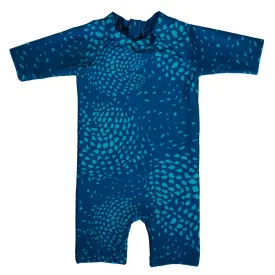 The Tropical Thermal for Toddlers | UPF 50 Full-Piece Rash Guard with Extra Warmth | Bielastic Fabric from Regenerated Ocean Waste | KAIULI