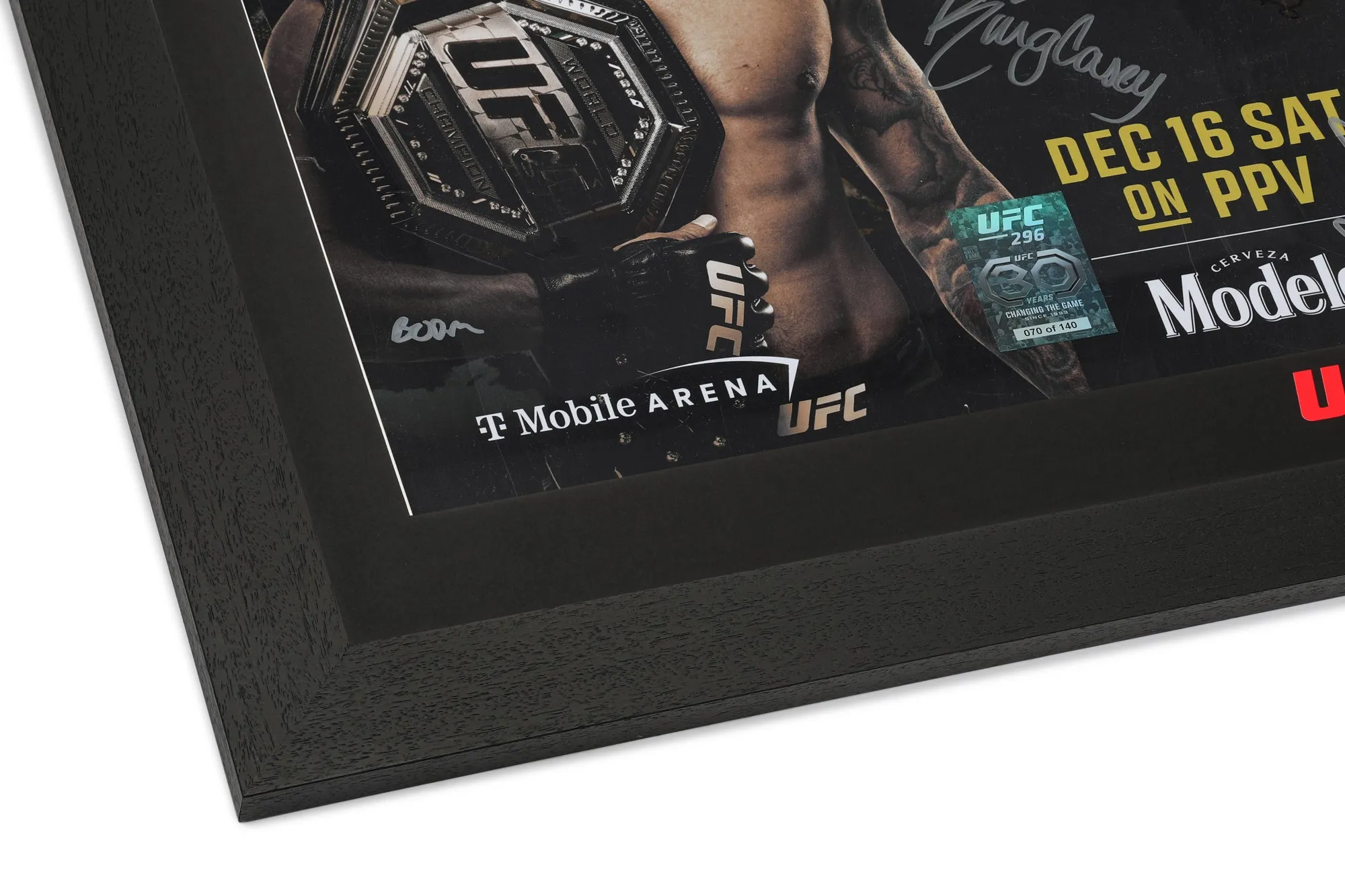 UFC 296: Edwards vs Covington Autographed Event Poster