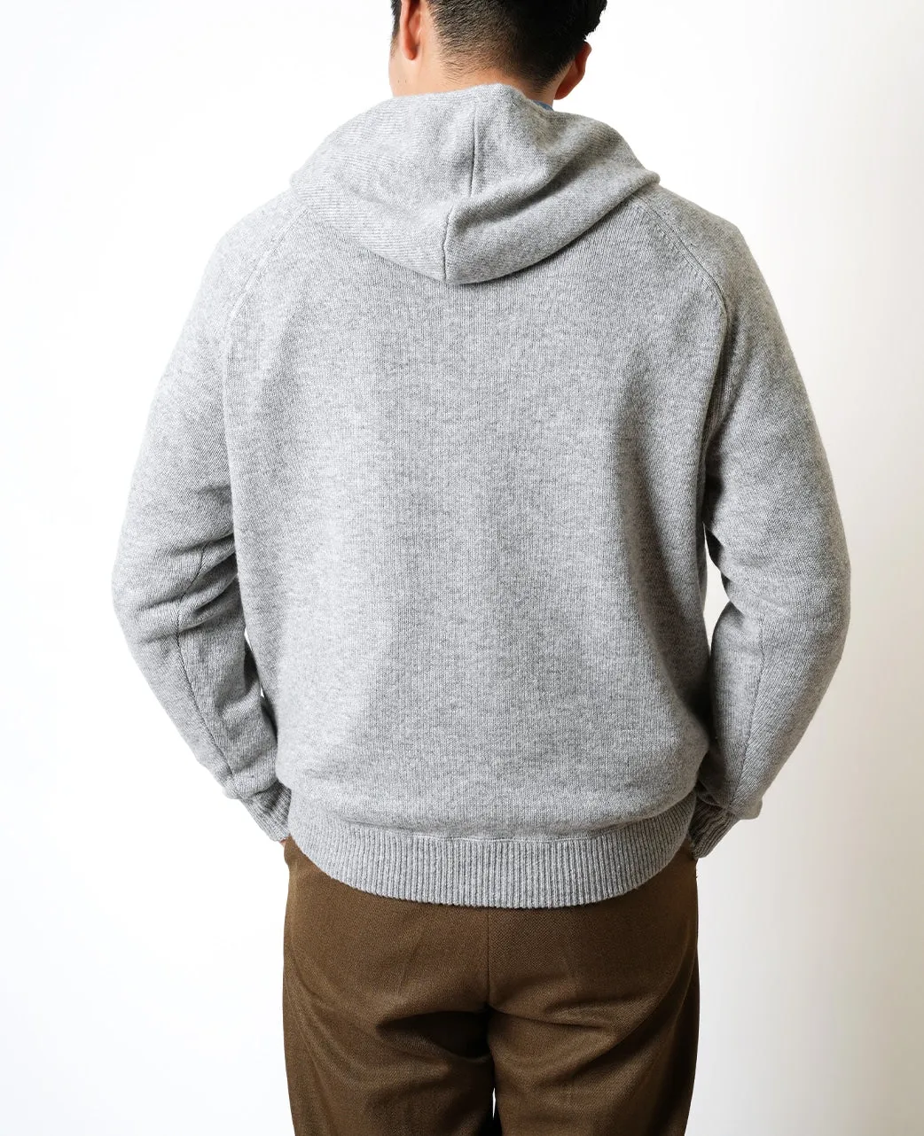 Wool Cashmere Knit Parka