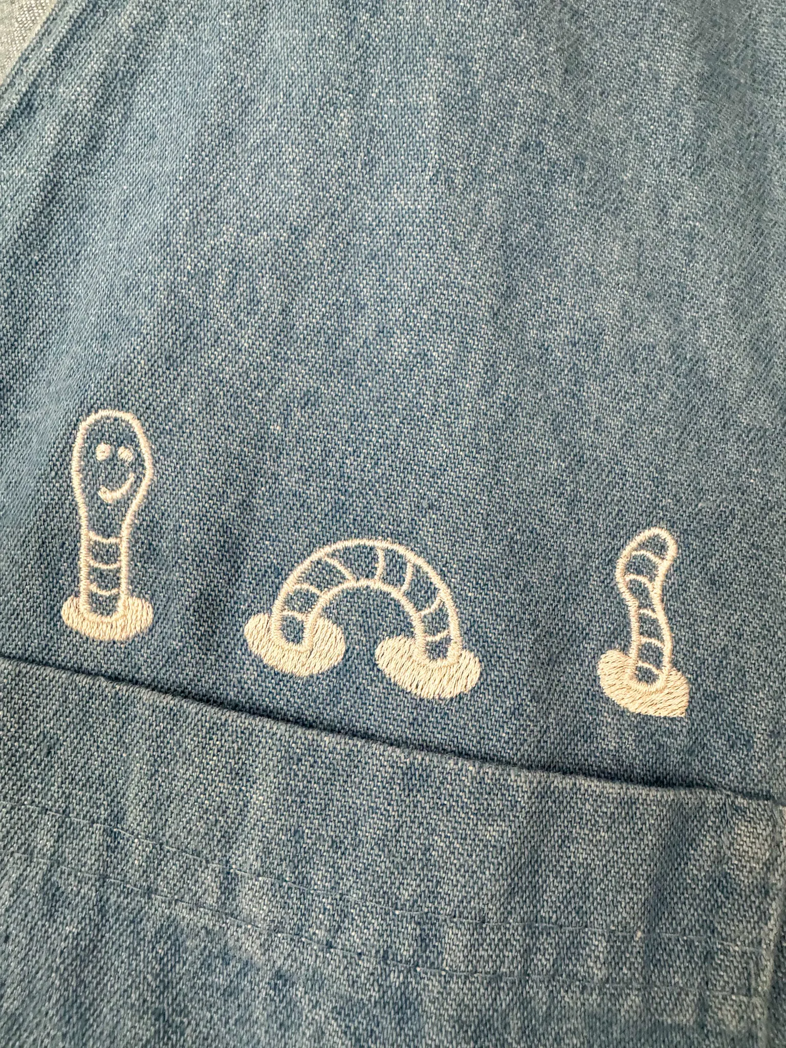 Worm Denim Romper 2XL